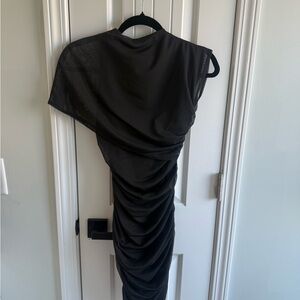 PrettyLittleThing Elegant Black One Shoulder Dress